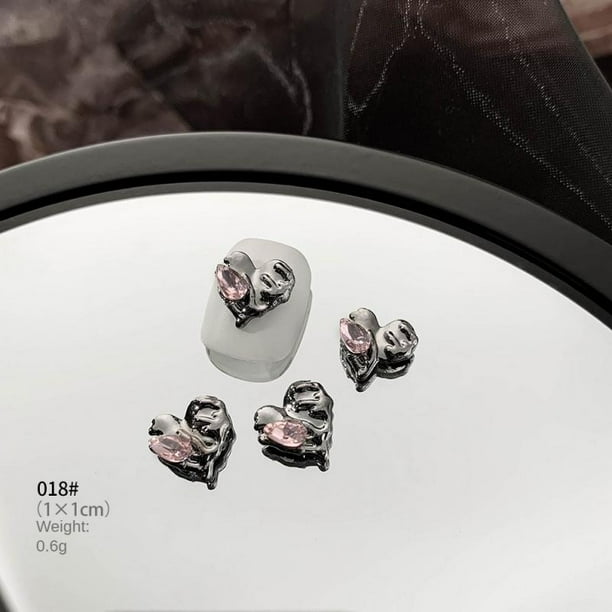 Personalized Nail Art Accessories Not Easy To Break Alloy Nail Art Crow Heart Cross Health & Beauty Cross Nail Art Jewelry