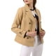 thumbnail image 1 of INSPIRE CHIC Abrigo de Invierno para Mujer de Lana Peinada con Solapa de Muesca y Doble Botonadura XL Caqui, 1 of 8