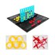 thumbnail image 1 of Juego De Mesa 2 En 1, Juego De 4 Y Tres En Raya, Plegable, Para Familias Y Adolescentes, 1 of 5
