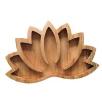 Bothyi - Bandeja De Madera Cristales Titular Tazón Organizador Joyería Placa Estante Decorativo