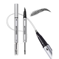 Bolígrafo Para Cejas Sheglam Real Flow Laminating Ebony Con Diseño 2 En 1
