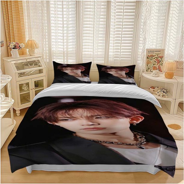 3pcs Li Xicheng Fashion Style Bedding Set Duvet Cover and Pillowcase Set Soft and Comfortable