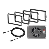 Magideal - Ventilador De Refrigeración, Ventilador Enfriador De Fotografía, Ventiladores De Refrigeración Externos Negros De Bajo Ruido, Sistema De Refrigeración