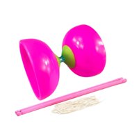 Magideal - Juego De Diabolo Chino Para Niños, Conjunto De Diabolo De Triple Rodamiento Multiusos Para Promover El Ejercicio Físico, Juego De Diabolo Chino Rosa