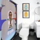 thumbnail image 5 of FIFA Cortina de Ducha para Baño Decoración del Hogar, Cortinas de Baño Impermeables Duraderas, Cortina de Baño, Decoración de Baño para Adultos Niñas Niños, Regalos para Casa 119cmX180cm, 5 of 6