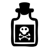 Rienda Libre Graphics - Decomural Poison Bottle Science Ws-34594