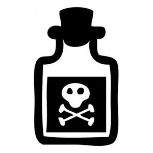 Rienda Libre Graphics - Decomural Poison Bottle Science Ws-34594