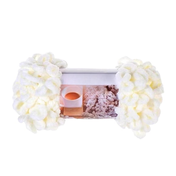 Hilo De Lana Grueso Para Tejer A Mano, Hilo Para Tejer A Mano Para Cercas De Cama, Manualidades, Tejido Blanco