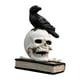 thumbnail image 1 of Escultura De Halloween, Adorno De Terror, Decoración Macabra Para El Hogar Para Fiesta, Cuervo, 8x5x12cm, 1 of 3