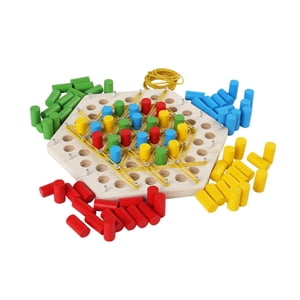 Magideal - Juego De Ajedrez Con Cadena Y Triángulos, Ejercicio, Pensamiento, Juguete Educativo, Juego De Estrategia Para Picnic, Actividad Entre Padres E Hijos,