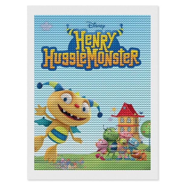 Henry Hugglemonster Kits de Pintura de Diamantes para Adultos 5D DIY Diamond Art Kits Full Drill Diamond Dots para Regalo Decoración de Pared y Relajación Artes de Gemas 30*40cm
