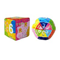 Magideal - Pelota De Mano Para Bebé, Juguetes Sensoriales, Cognición De Letras Y Números, Rollo Multicolor, Pelota De Descubrimiento, Pelota De Mano Táctil Para