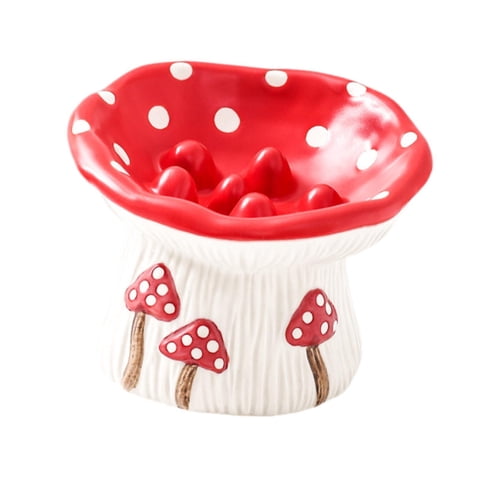 Ioensy - Comedero De Cerámica Elevado Para Gatos, Antideslizante, De Alimentación Lenta.