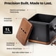 thumbnail image 3 of Caja de golpeo para espresso Encanto Luxe 1 L, acero con base de nogal, 3 of 3