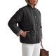 thumbnail image 4 of INSPIRE CHIC Chaqueta Acolchada con Forro de Leopardo para Mujer con Cuello Redondo de Canalé y Bolsillos Mediana Negra, 4 of 6