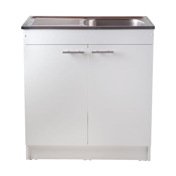 kit mueble lavaplatos 75 cm izquierdo con rebalse