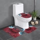 thumbnail image 1 of Spider-Man Juego de 3 alfombras de baño de coral fleece: tapete de baño + alfombra de inodoro en forma de U + funda de tapa de inodoro en forma de O, 1 of 6
