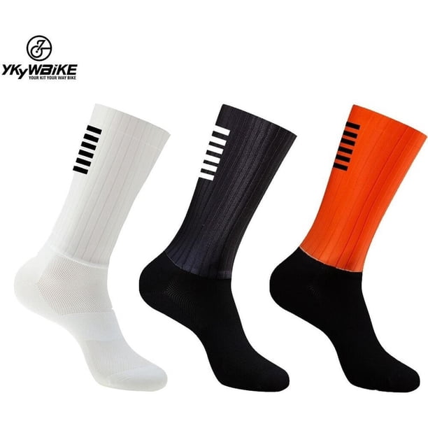 Calcetines Banda Silicona Antideslizantes Ciclismo Y Deporte azul oscuro Talla única