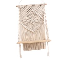 Bothyi - Estante Colgante De Pared De Macramé, Estante Flotante Bohemio Para Dormitorio Y Sala De Estar