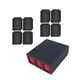 thumbnail image 4 of Caja De Mazo De Cartas Con Divisores De 8 Cartas Contenedor Fuerte Almacenamiento De Tarjeta De Juego Resistente Rojo Negro, 4 of 5