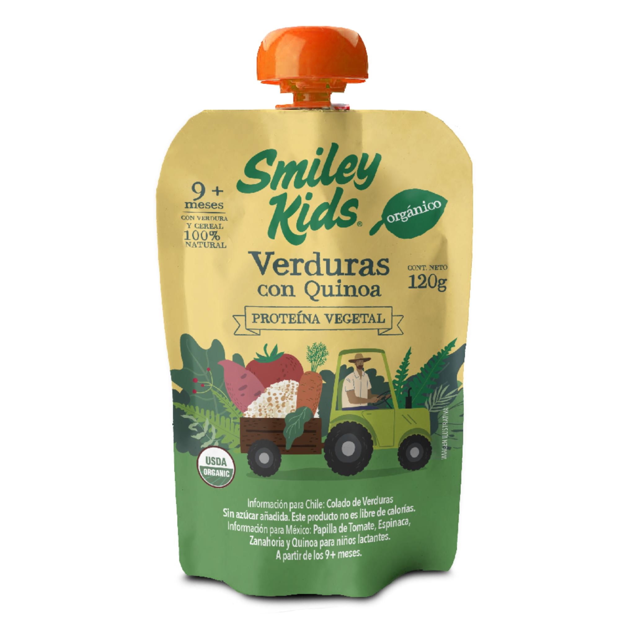 Alimento Orgánico Based Verduras Y Quinoa g Smiley Kids