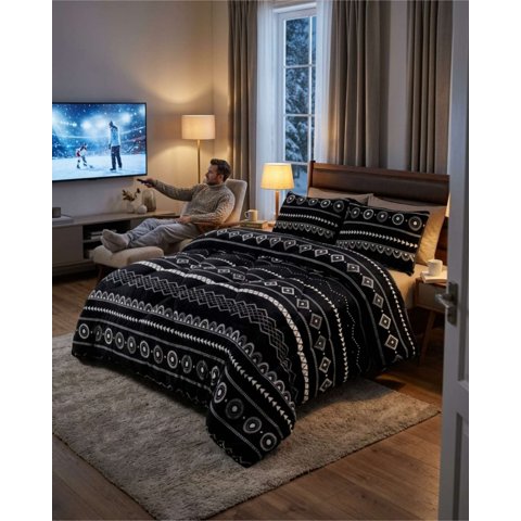 Myl Todo Hogar - Plumón Térmico 2 Plazas Plush Y Chiporro Extra Cálido Invierno