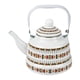 thumbnail image 4 of Tetera De Té Esmaltada Vintage, Vajilla De 2,5 L, Olla De Agua Caliente Con Mango De Acero, Mango Blanco, 4 of 5