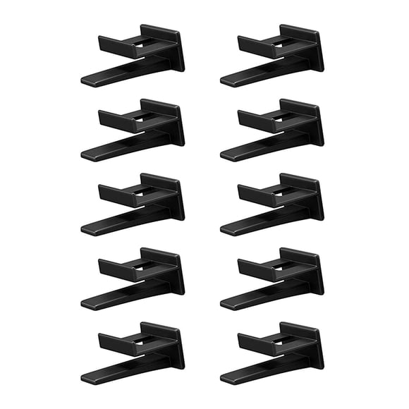 10 Ganchos Para Sombreros Para Pared, Estante Para Sombreros, Almacenamiento Multifuncional Para Sombreros, Duradero, Negro
