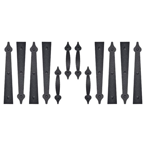 Juego de herrajes decorativos magnéticos para puertas de garaje SANKINS Black