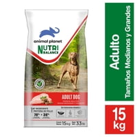 Alimento Seco Perro Adulto Raza Mediana/Grande Sabor Pollo Bolsa 15 Kg Animal Planet