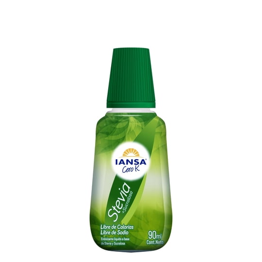 Endulzante Líquido Líquido Stevia Sucralosa 90 ml Iansa Cero K