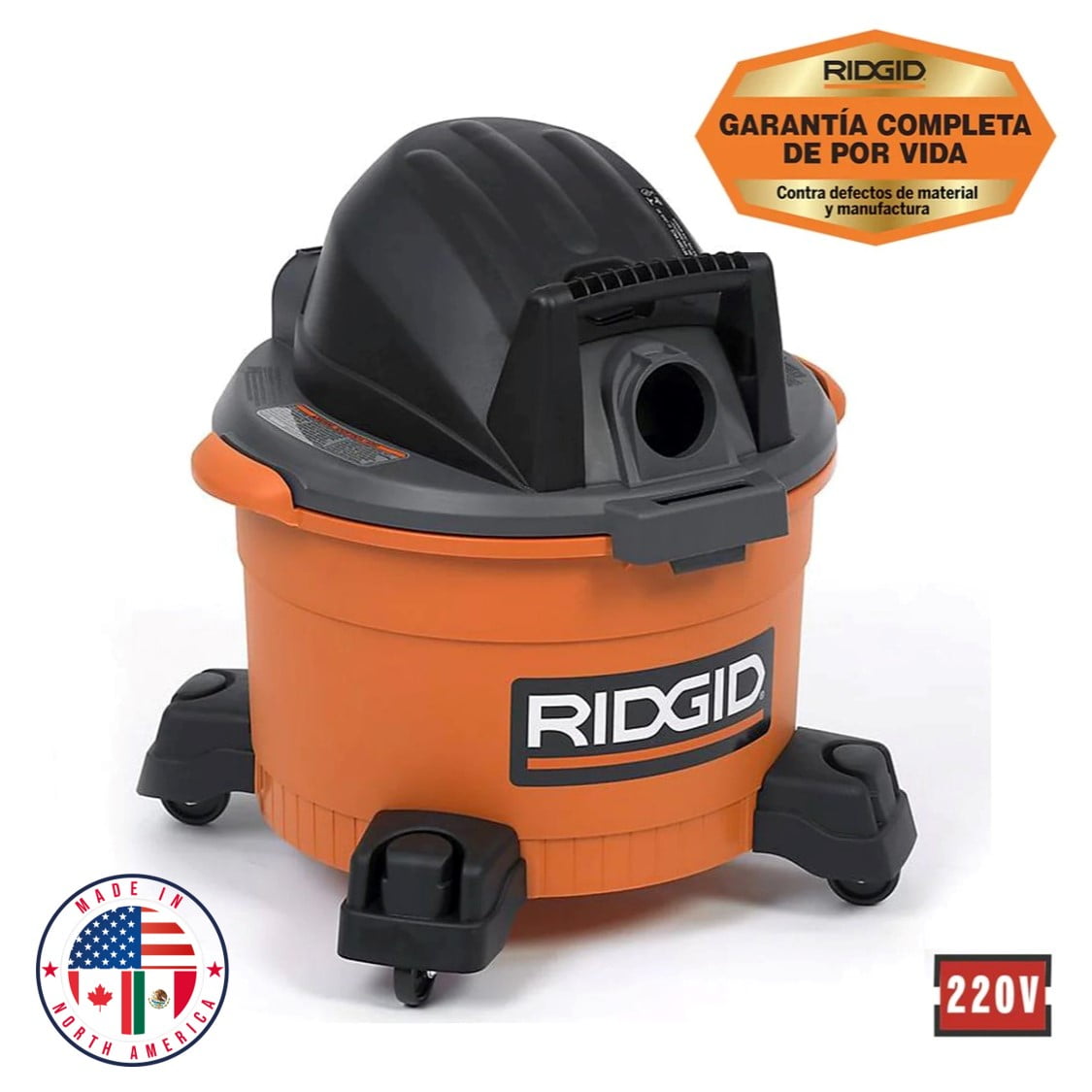 Ridgid - Aspiradora Seco-mojado 23 Lt 2,5hp Wd0655