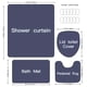 thumbnail image 3 of 4pcs Waterproof Cat Pattern Bathroom Set with Non-Slip Rugs, Shower Curtain, Toilet Lid Cover, and Toilet Mat - Perfect for Bathroom Decor and Safety, 3 of 4