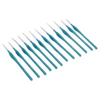 Magideal - 12X Pinceles Para Pintar Artista Juego De Pinceles Para Pintar Punta De Punta Fina Pincel Acrílico Para Cabello De Nylon Para Acuarela / Óleo / Azul