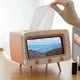 thumbnail image 2 of 1pc Multifunctional TV Shaped Tissue Storage Box with Mobile Phone Holder - Stylish Plastic Desktop Tissue Dispenser for Home Decor, 2 of 4