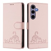 Funda Tipo Cartera Foxdock Para Samsung Galaxy S25 Con Soporte, Ranuras, Rfid, Diseño De Gato