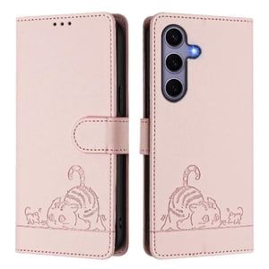 Funda Tipo Cartera Foxdock Para Samsung Galaxy S25 Con Soporte, Ranuras, Rfid, Diseño De Gato