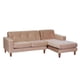 thumbnail image 2 of Sofa Chaiselong Der Salerno 3 Cuerpos Lado Derecho Tela Velvet Beige, 2 of 4
