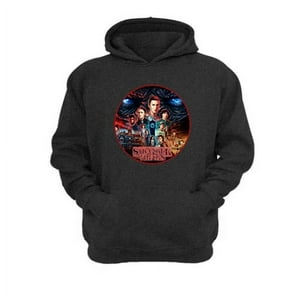Genérico - Polerón Canguro Stranger Things Gris Oscuro Talla Xs Unisex