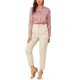 thumbnail image 2 of INSPIRE CHIC Camisas Elegantes para Mujer Cuello de Punta Manga Larga Blusa de Satén Suave Conjunto para Maestra de Regreso a Clases Rosa Empolvado XS, 2 of 8