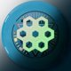 thumbnail image 2 of Pegatina de vinilo fosforescente Firefly (Verde) para Disc Golf – Hive, 2 of 4