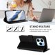 thumbnail image 4 of Funda de Gato tipo Libro para Infinix Note 40X 5G, Negro, 4 of 6
