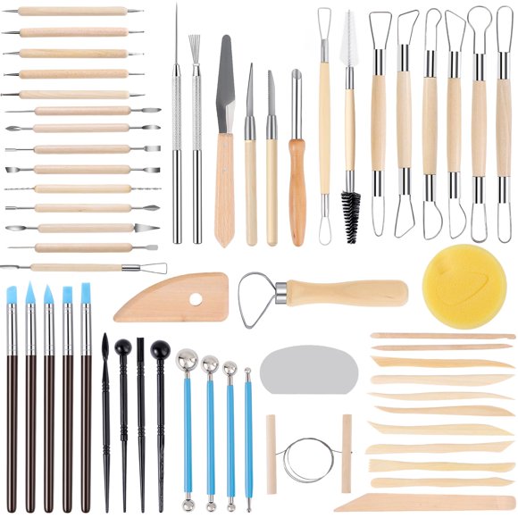 Kit de Herramientas de Arcilla SHENOMAD 57 Piezas