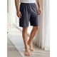 thumbnail image 4 of INSPIRE CHIC Pantalones Cortos de Pijama Cómodos de Algodón de Color Sólido para Hombres para Relajación y Sueño 34 Gris Oscuro, 4 of 5