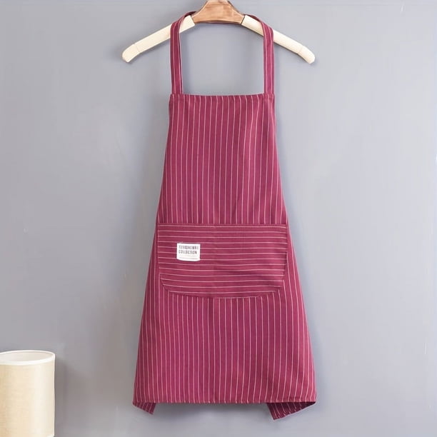 1pc, Polyester Apron, Simple Style Apron, Thickened Cute Waterproof Waist Apron, Fashion Housework Kitchen Household Workwear, Kitchen Supplies