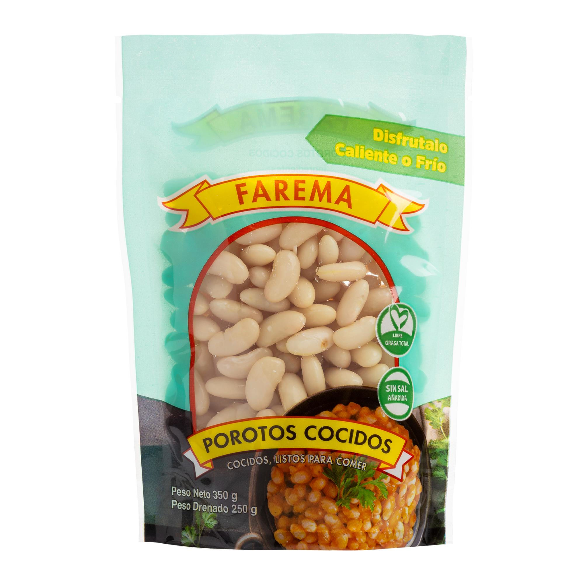 Porotos Cocidos Envasados 250 g Farema