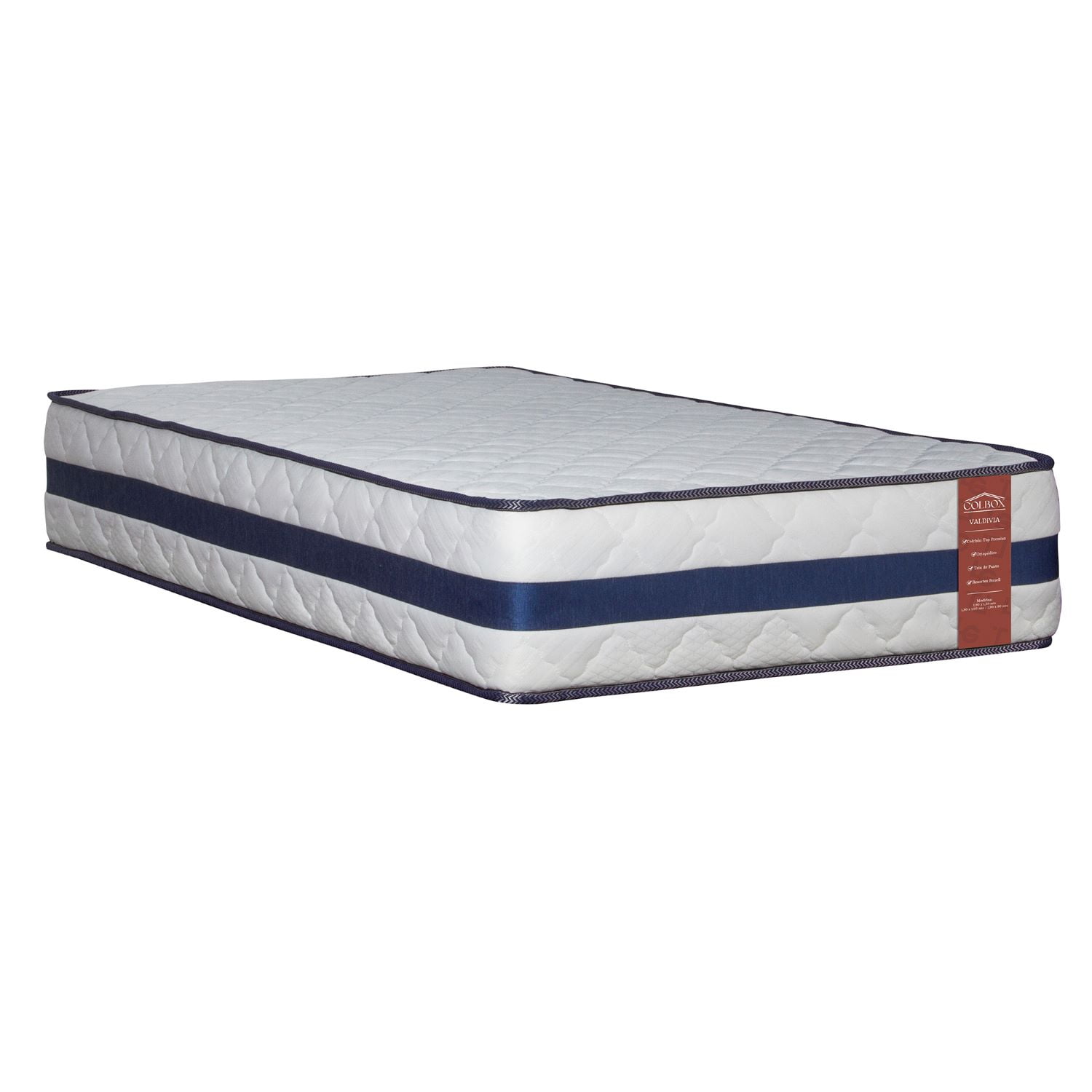 Colbox - Colchón Valdivia C2 1.5 Plazas 105x190x30 Cm