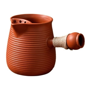 Genérico - Tetera De Cerámica Tetera De Hojas Sueltas Tetera Duradera Para Acampar En Casa Al Aire Libre Rojo 350 Ml