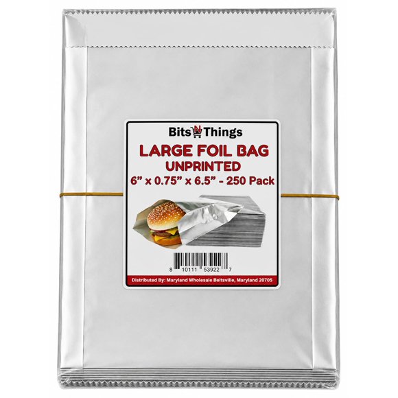 Bolsas para Alimentos Bits N Things 15x17x2 cm Papel Aluminizado 250 unidades