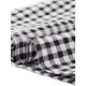 thumbnail image 5 of INSPIRE CHIC Blusas de Mujer Cuadros Cuello Cuadrado Mangas Volantes Blusa de Verano Negra S, 5 of 6
